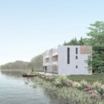 Modern house rendering