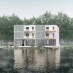 Modern house rendering